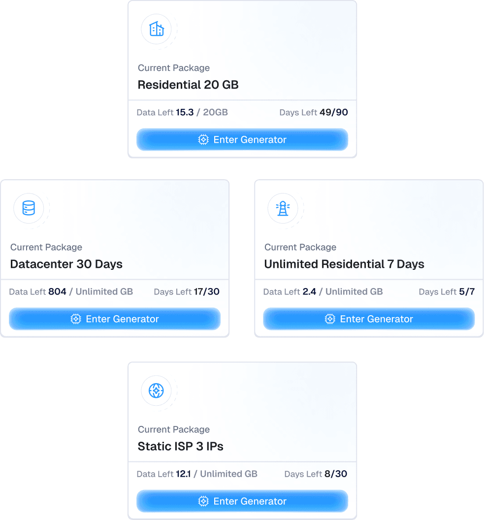 Premium Proxies Built for Speed
